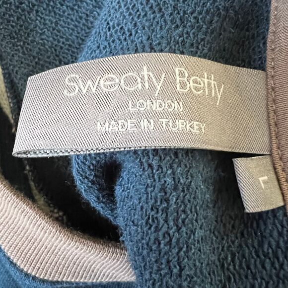 Sweaty Betty Balham Camo Long Sleeve Colorblock Sweatshirt Loose Fit size L gym - Picture 7 of 16